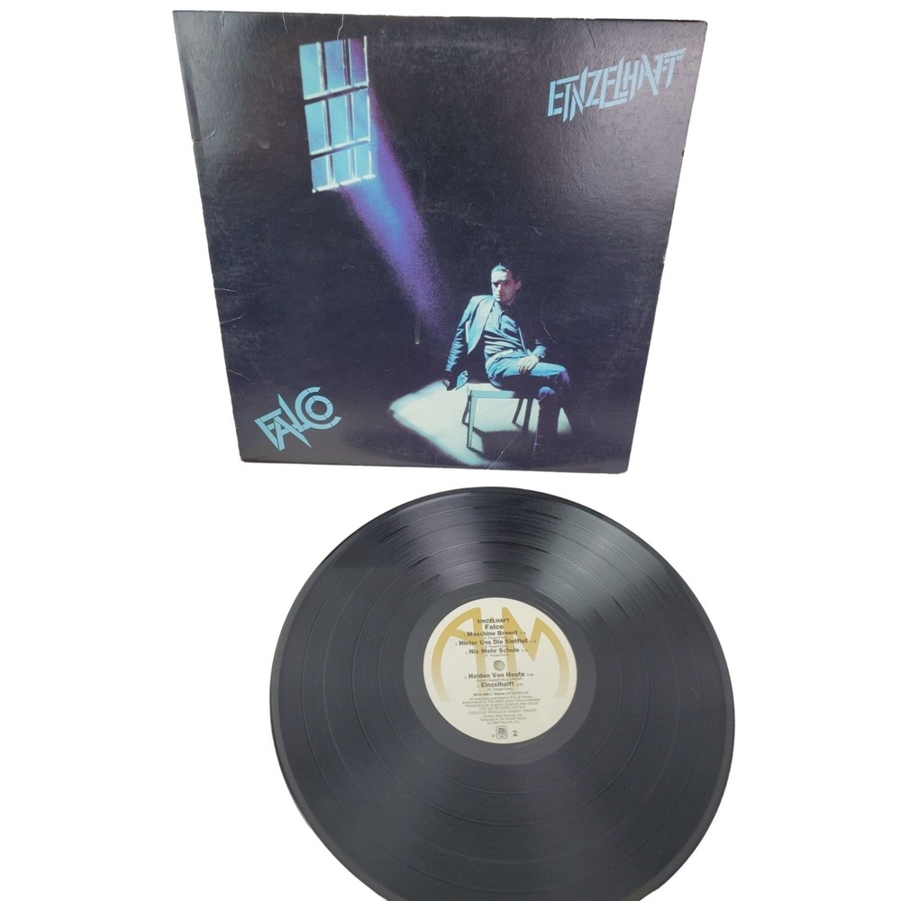 Vintage 80s Falco Einzelhaft Vinyl Record Album German Music GUC